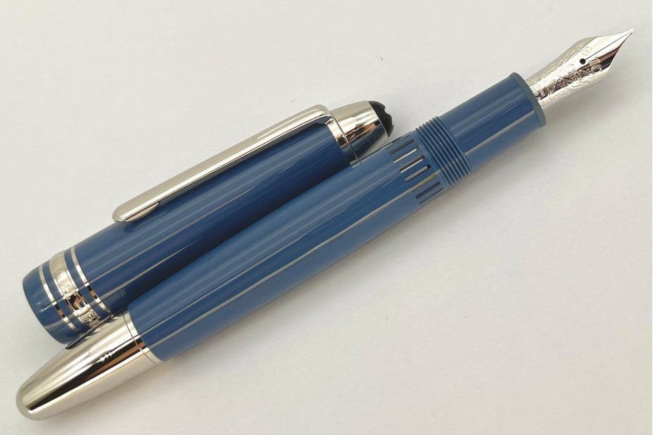Montblanc blue fountain pen online